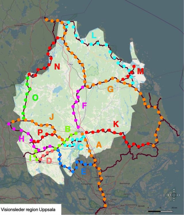 Visionsbild för cykelturism i Uppsala Region klar